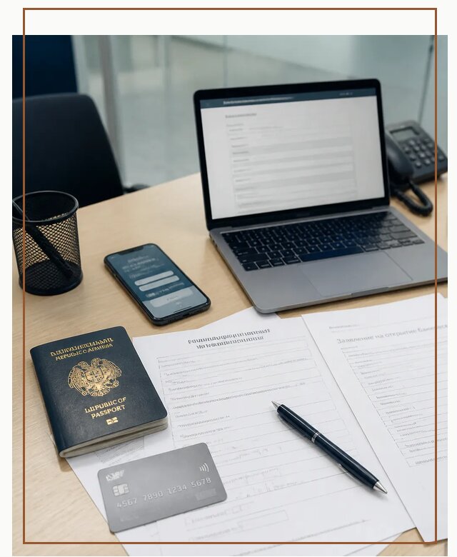 Открытие счета и карты в Армении для граждан в Большой Камне
